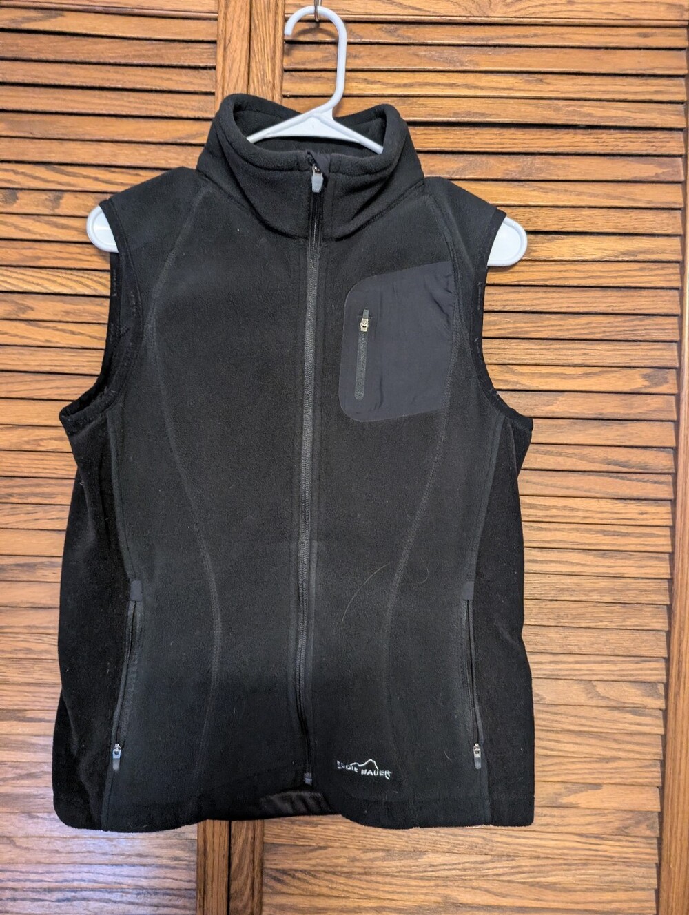 Eddie Bauer WindCutter Fleece 365 Black Vest Women's Size Medium
